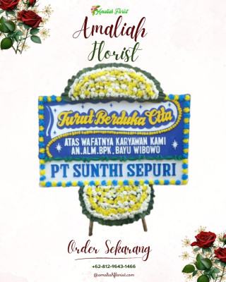 Papan Bunga Duka di Triharjo