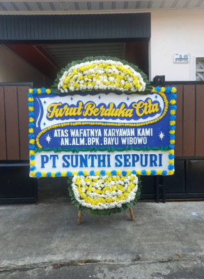 Papan Bunga Duka di Triharjo